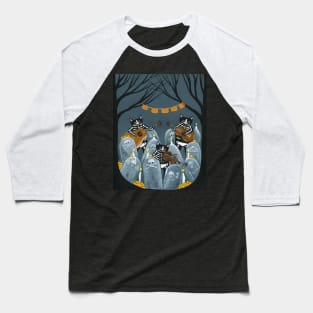 Day of The Dead Cats Baseball T-Shirt
